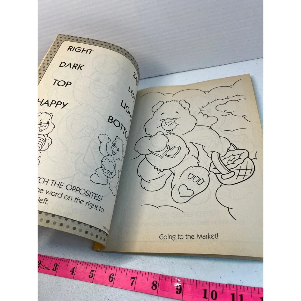 Vintage 2006 Care Bears Giant Coloring and Activity Book Caring Is What Counts